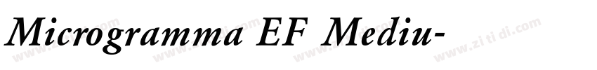 Microgramma EF Mediu字体转换